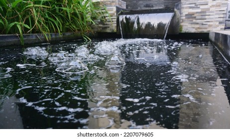 Problem Pond Foam Forming At The Base Of A Water Fall In A Koi Fish Pond