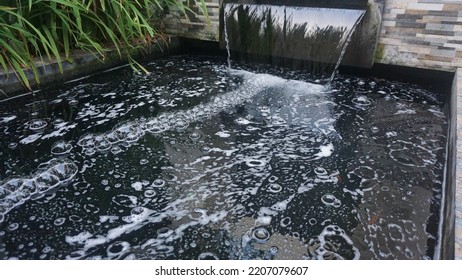 Problem Pond Foam Forming At The Base Of A Water Fall In A Koi Fish Pond