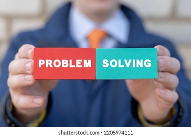 Problem solving business concept. Brainstorming to solve problem. Problems solution success. - Shutterstock ID 2205974111