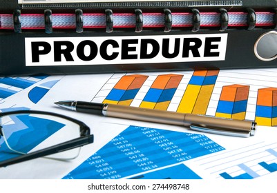 procedure concept on document folder