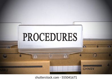 Procedures Register Folder Index in the Office