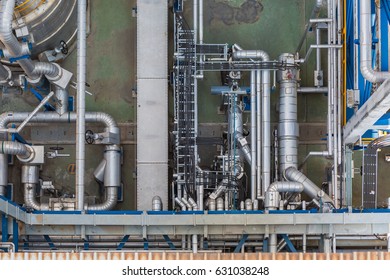 Process Area Of Chemical Refinery Plant