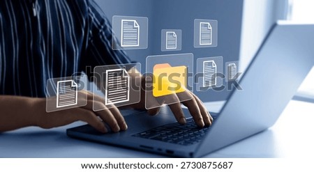 Process automation to efficiently manage files and documentation storage.System online documentation database and document management.Archiving documents in folders for efficient management secure.