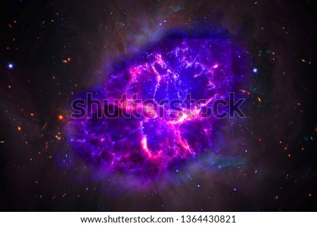 the process of birth of new star or supernova, elements of this image furnished by nasa