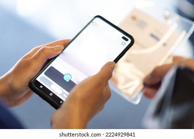Process of checking in on a conference congress forum event. Scaning a QR codes from attendee upon arrival to check in - Powered by Shutterstock - Get 15% off with code: PIKWIZARD15