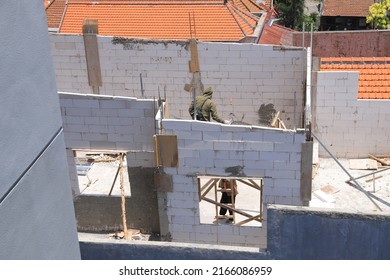 The process of constructing a building. - Shutterstock ID 2166086959