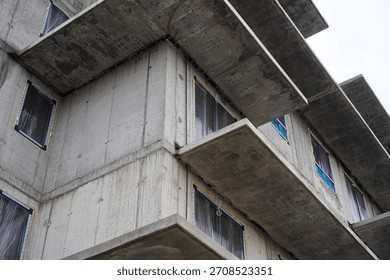 The process of constructing a multi-story building