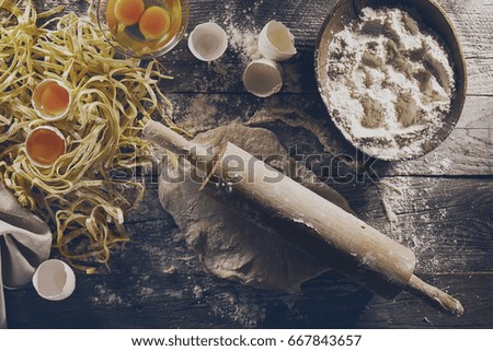 Similar – Image, Stock Photo Bread sardines fish Food