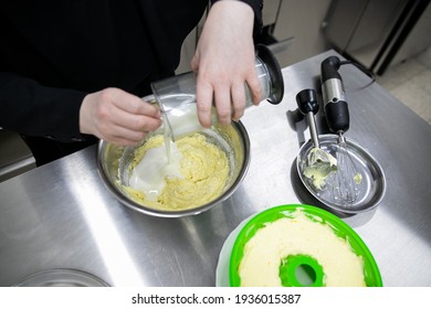 The Process Of Making A Christmas Orthodox Cake