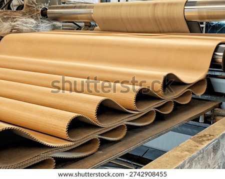 the process of making sheets with a corrugated machine