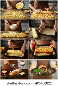 The Process Of Making Strudel