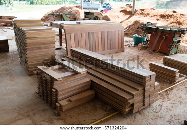 Process Making Wooden Doors Stock Photo Edit Now 571324204