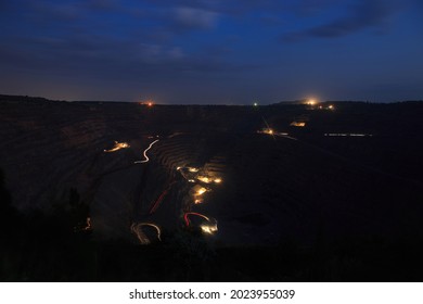 Process Ore Extraction Quarry Night Heavy Stock Photo 2023955039 ...