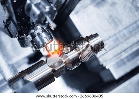 Process precision working CNC turning cutting milling metal Industry machine iron tools.