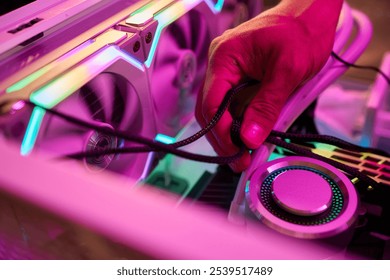The process of properly installing a CPU cooler water cooling in a custom built personal computer system