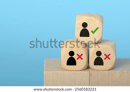 a process of selection or decision-making, potentially related to hiring, recruitment, or choosing candidates.