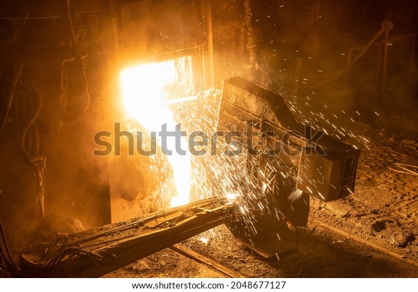 Process Taking Sample Liquid Metal Steelmaking Stock Photo 2048677127 ...