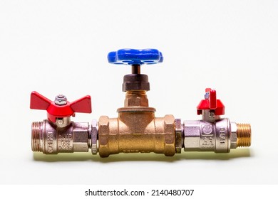 Process Valves Valves Details Pipeline Connections Stock Photo ...