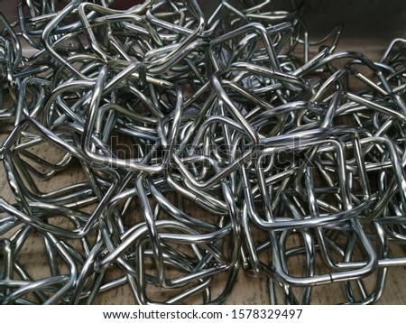 Process waiting for delivery. zinc  silver plating.