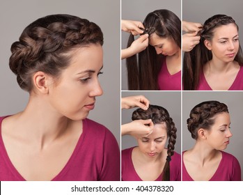 Braids Tutorial Stock Photos Images Photography Shutterstock
