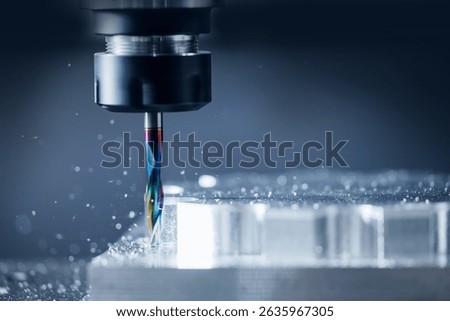 Process working CNC turning cutting milling metal Industry machine iron tools.