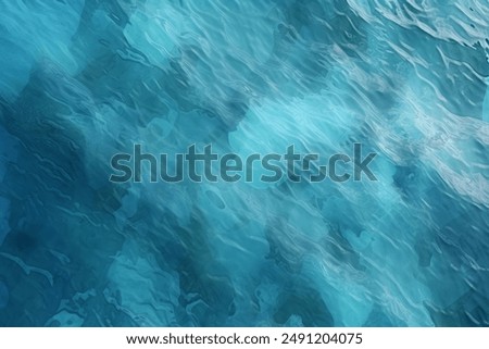 Processed collage of blue calm water surface texture. Background for banner, backdrop or texture for 3D mapping