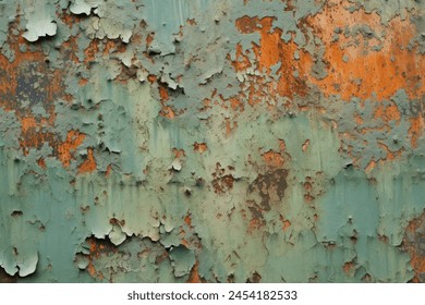 Processed collage of grunge chipped paint rusty textured metal in daylight. Background for banner, backdrop or texture for 3D mapping - Powered by Shutterstock