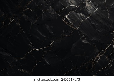 Processed collage of luxury pattern of black marble texture. Background for banner, backdrop or texture for 3D mapping - Powered by Shutterstock