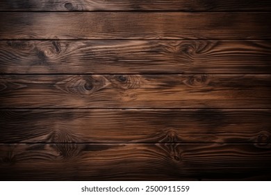 Processed collage of old rustic dark brown wood planks texture. Background for banner, backdrop or texture for 3D mapping