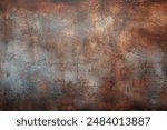 Processed collage of old rusty metal sheet texture in daylight. Background for banner, backdrop or texture for 3D mapping