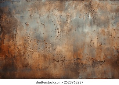 Processed collage of orange rust metal surface texture. Background for banner, backdrop or texture for 3D mapping - Powered by Shutterstock