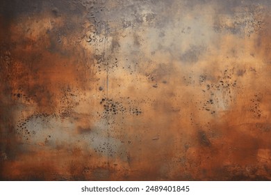 Processed collage of rust metal sheet surface texture. Background for banner, backdrop or texture for 3D mapping