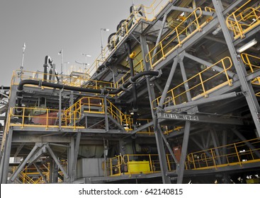 Processing Plant At Lithium Mine In Western Australia. Mechanical Processing Used To Refine Lithium Spodumene Concentrate.