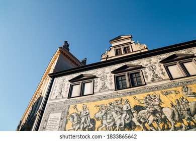 Procession Of Princes(Furstenzug) In Dresden, Germany