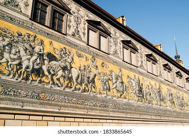 Procession Of Princes(Furstenzug) In Dresden, Germany