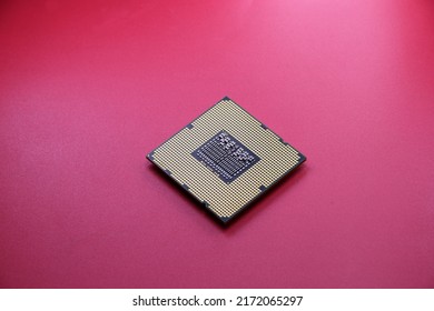 Processor close up for computer pc macro cpu photo