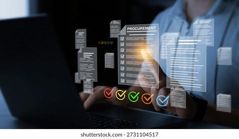 Procurement documentation and efficiency in acquiring services. Includes contracts, purchase orders, bids,compliance records, helping organizations track costs.B2B purchase management.