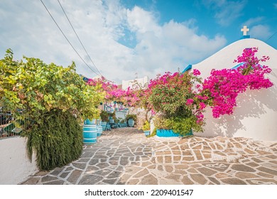 Prodromos, in the eastern side of the island of Paros, in Cyclades Archipelago, Aegean Sea, Greece. - Shutterstock ID 2209401547