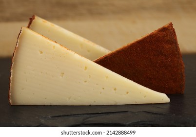 Produce Of Canary Islands - Semi-cured Paprika-covered Cheese Made Of Mixture Of Milks On Gran Canaria