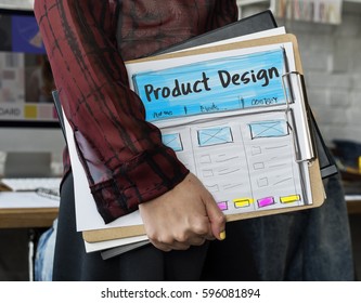 Product Design Drawing Website Graphic