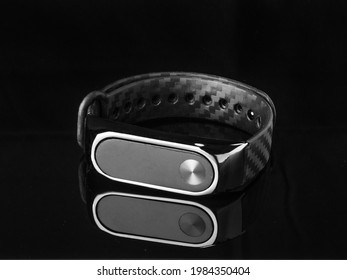 A Product Shot Of A Digital Watch Black Background