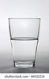 Product Shot Of An Half Full Water Glass