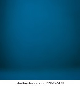 Product Showcase Spotlight Background. Blue Texture Backdrop Blurred Light