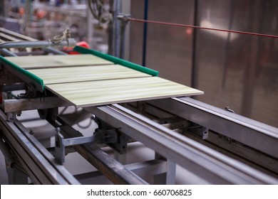 Production Line With Ceramic Tiles