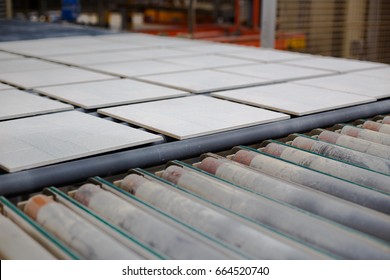 Production Line With Ceramic Tiles