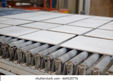 Production Line With Ceramic Tiles