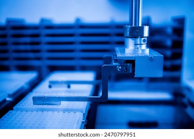 Production line pharmaceutical industry. Manufacturing of drugs and medications, pharmaceuticals. Technician, scientist works in a scientific laboratory	 - Powered by Shutterstock