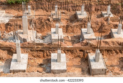 Production Reinforced Concrete Frame Construction Building Stock Photo ...