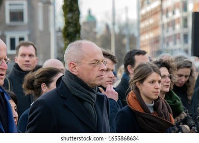 Prof.dr. J.A. Bruijn  At The February Strike Memorial At Amsterdam The Netherlands 2020