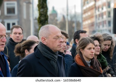 Prof.dr. J.A. Bruijn At The February Strike Memorial At Amsterdam The Netherlands 2020